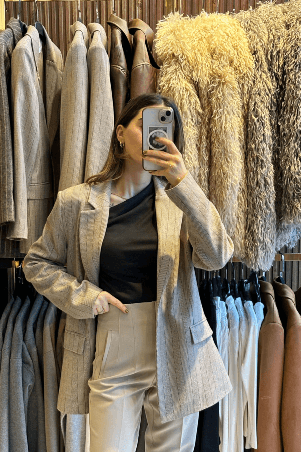 orijinal marka çizgili ceket
